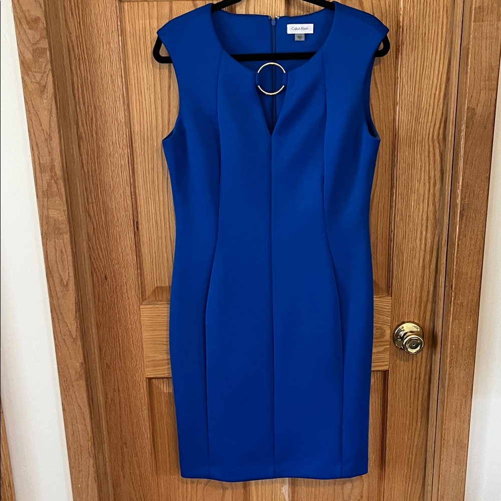 Calvin Klein Royal Blue Midi Dress
